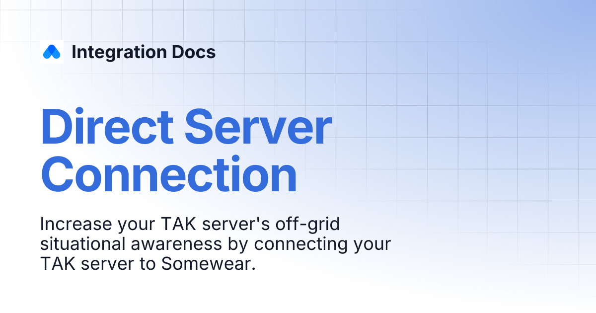 Direct Server Connection | Integration Docs